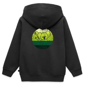 Koala bear - Kids Premium Organic Zip-up Hoodie - black - Back - AI Model Kid Male (0cm)