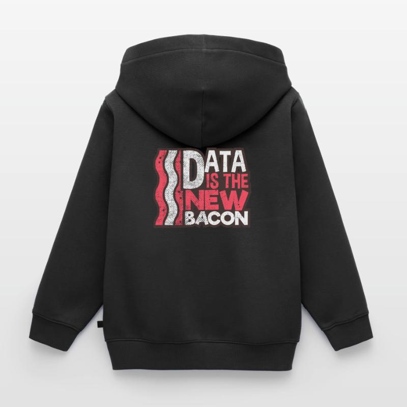 Computer scientist coding Kids Premium Organic Zip-up Hoodie