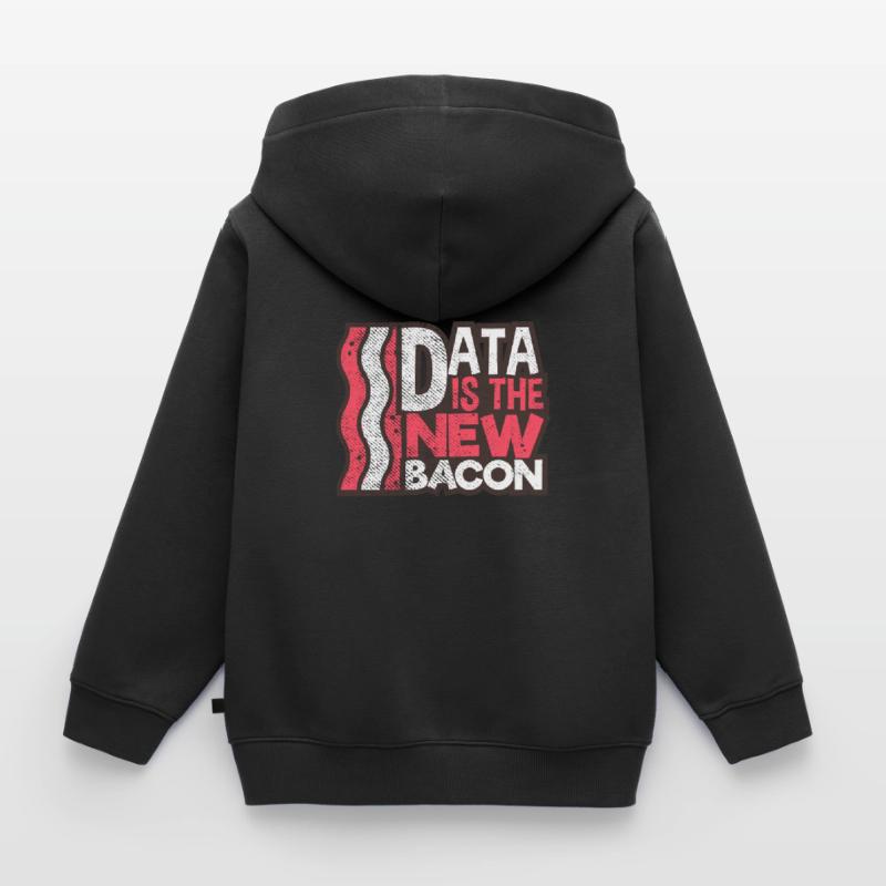 Computer scientist coding Kids Premium Organic Zip-up Hoodie