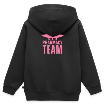 Apotheker - Kinder Premium Organic Zip Hoodie - Schwarz - Hinten - AI Model Kid Male (0cm)