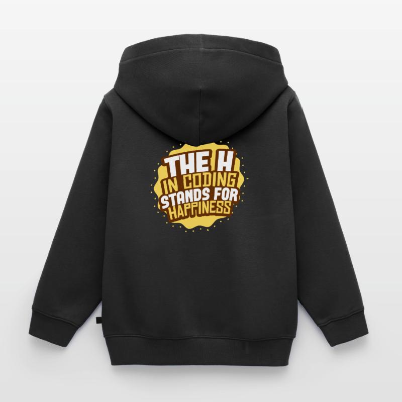 Programmation de codage Sweat Premium à capuche zippé enfant bio