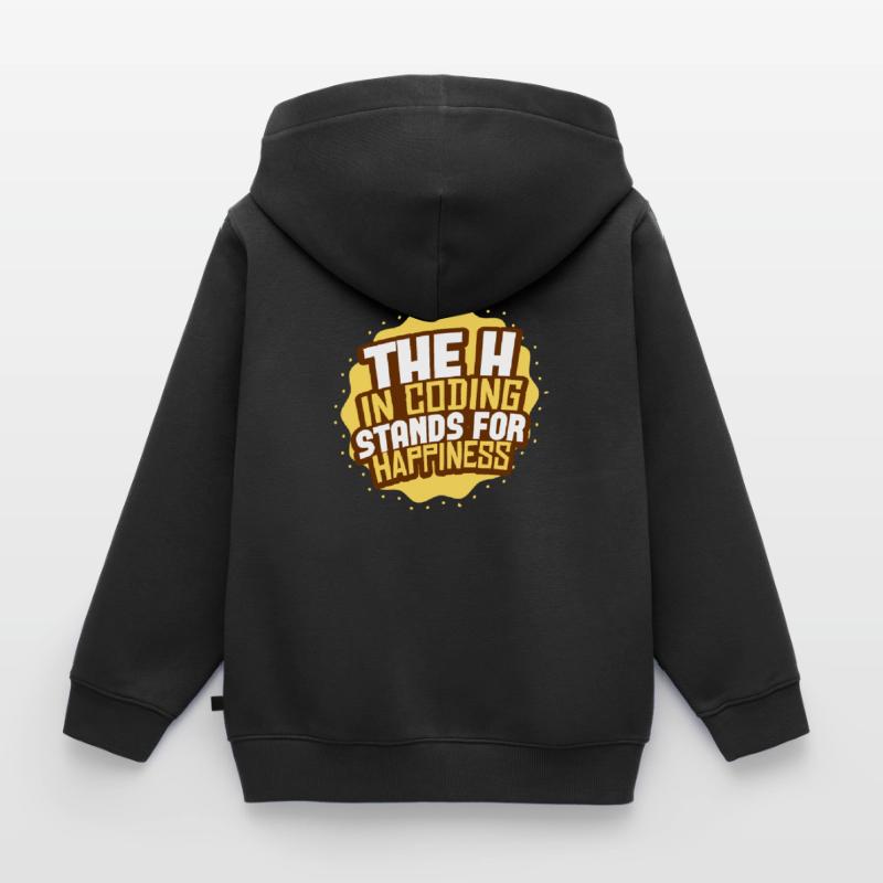 Coding programming Kids Premium Organic Zip-up Hoodie