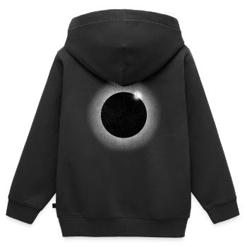 Astronomie Weltall - Kinder Premium Organic Zip Hoodie - Schwarz - Hinten - AI Model Kid Male (0cm)