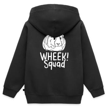 Cochons d'Inde - Sweat Premium à capuche zippé enfant bio - noir - Dos - AI Model Kid Male (0cm)