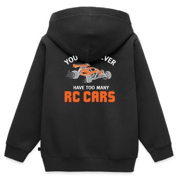Remote-controlled cars - Kids Premium Organic Zip-up Hoodie - black - Back - AI Model Kid Male (0cm)