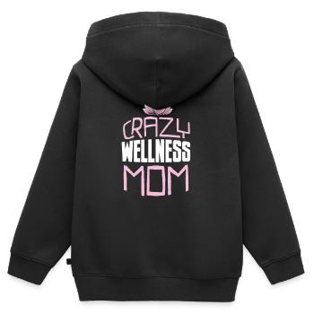 Massage Masseur Mama - Kinder Premium Organic Zip Hoodie - Schwarz - Hinten - AI Model Kid Male (0cm)