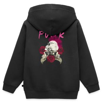 Punk punk rocker skull punk punk music - Kids Premium Organic Zip-up Hoodie - black - Back - AI Model Kid Male (0cm)