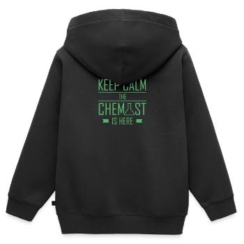 Chemist - Kids Premium Organic Zip-up Hoodie - black - Back - AI Model Kid Male (0cm)