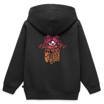 Hand Der Fatima Schutz Böse Augen Hamsa Geschenk - Kinder Premium Organic Zip Hoodie - Schwarz - Hinten - AI Model Kid Male (0cm)