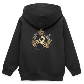 Trial motorcycle - Kids Premium Organic Zip-up Hoodie - black - Back - AI Model Kid Male (0cm)