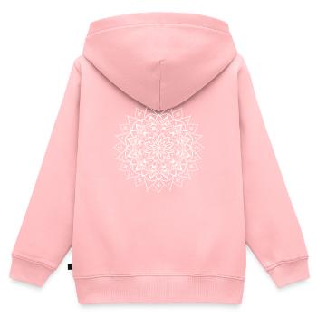 Mandala mandala - Kids Premium Organic Zip-up Hoodie - rose - Back - AI Model Kid Female (0cm)