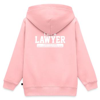 Anwalt Anwältin Rechtsanwalt - Kinder Premium Organic Zip Hoodie - Rosa - Hinten - AI Model Kid Female (0cm)