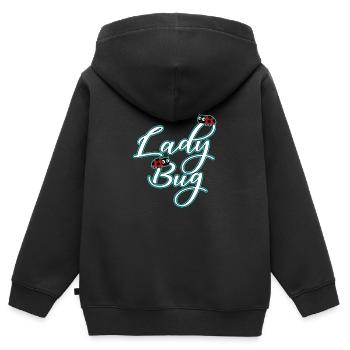 Coccinelle Coccinelle ÉDITION 3 - Sweat Premium à capuche zippé enfant bio - noir - Dos - AI Model Kid Male (0cm)