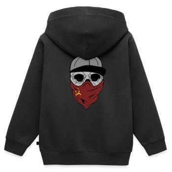 Socialist Socialism Communist Communism - Kids Premium Organic Zip-up Hoodie - black - Back - AI Model Kid Male (0cm)