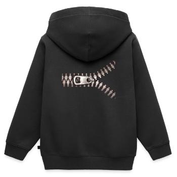 Reißverschluss Hose Zipper geschenkidee - Kinder Premium Organic Zip Hoodie - Schwarz - Hinten - AI Model Kid Male (0cm)