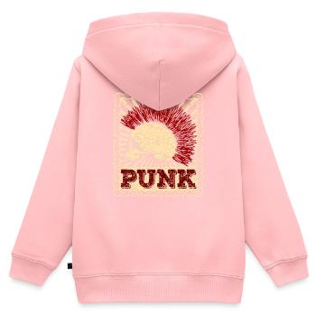 Punk Punkrock Musik Punks Anarchie Punker Geschenk - Kinder Premium Organic Zip Hoodie - Rosa - Hinten - AI Model Kid Female (0cm)