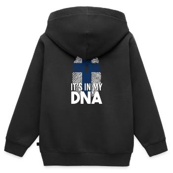 Finland viking nation - Kids Premium Organic Zip-up Hoodie - black - Back - AI Model Kid Male (0cm)