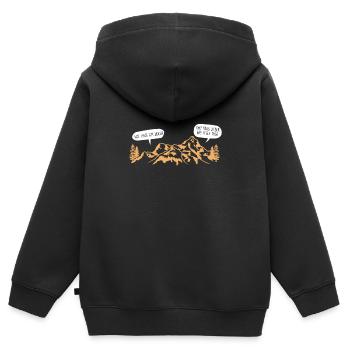 Combien de km encore en randonnée cadeau d'alpiniste - Sweat Premium à capuche zippé enfant bio - noir - Dos - AI Model Kid Male (0cm)