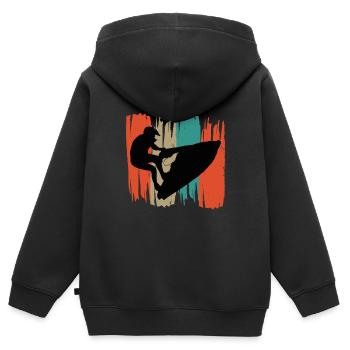 Jet ski - Kids Premium Organic Zip-up Hoodie - black - Back - AI Model Kid Male (0cm)