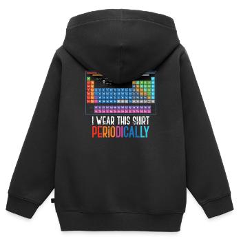 Chemistry scientist - Kids Premium Organic Zip-up Hoodie - black - Back - AI Model Kid Male (0cm)