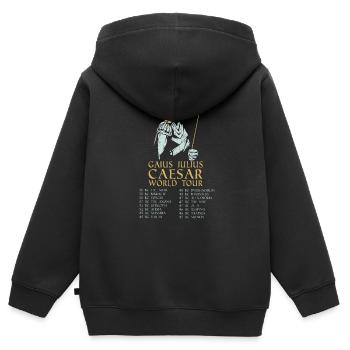 Geschichte Gaius Julius Cäsar Antike Schlachtzüge - Kinder Premium Organic Zip Hoodie - Schwarz - Hinten - AI Model Kid Male (0cm)