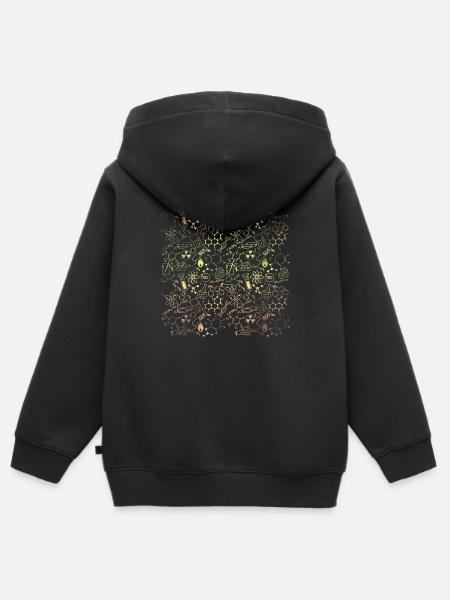 Physik Mathematik Formeln - Kinder Premium Organic Zip Hoodie - Schwarz