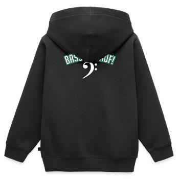 Bassist Bassgitarre Musiker E-Bass Geschenk - Kinder Premium Organic Zip Hoodie - Schwarz - Hinten - AI Model Kid Male (0cm)