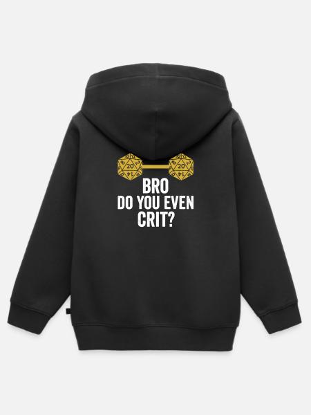 RPG-Spieler-Geschenk-Idee - Kinder Premium Organic Zip Hoodie - Schwarz