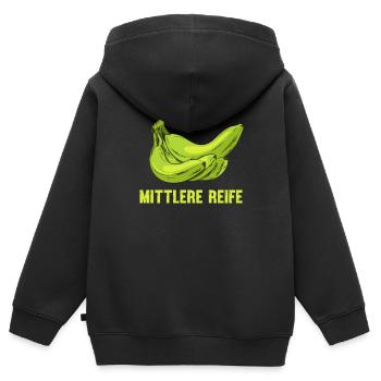Realschule Abschluss - Kinder Premium Organic Zip Hoodie - Schwarz - Hinten - AI Model Kid Male (0cm)