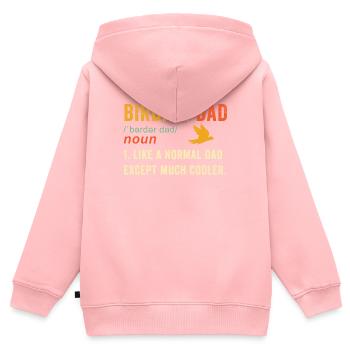 Dad Birding Shirt - Birding Geschenk - Birdwatcher Shi - Kinder Premium Organic Zip Hoodie - Rosa - Hinten - AI Model Kid Female (0cm)