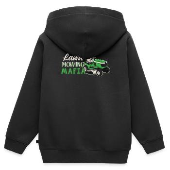 Gartenarbeit - Kinder Premium Organic Zip Hoodie - Schwarz - Hinten - AI Model Kid Male (0cm)