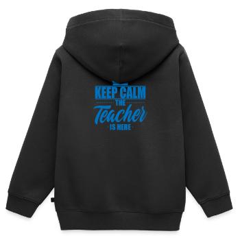 Prof - Sweat Premium à capuche zippé enfant bio - noir - Dos - AI Model Kid Male (0cm)