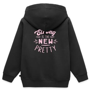 Feminismus Feminist - Kinder Premium Organic Zip Hoodie - Schwarz - Hinten - AI Model Kid Male (0cm)