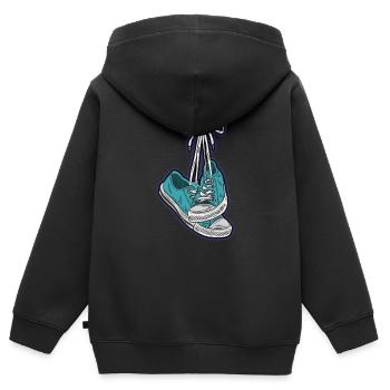 CHUCKS Schuhe Verknotet Sneaker Turnschuhe Liebe - Kinder Premium Organic Zip Hoodie - Schwarz - Hinten - AI Model Kid Male (0cm)