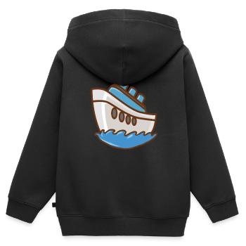 cruise - Kids Premium Organic Zip-up Hoodie - black - Back - AI Model Kid Male (0cm)