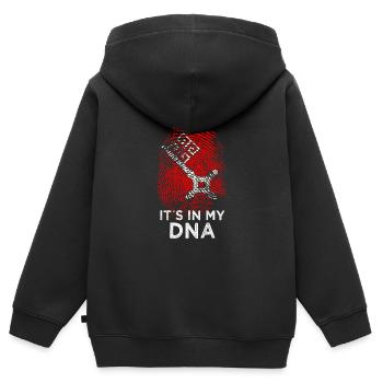 Brême Blason Bremer Drapeau Cadeau - Sweat Premium à capuche zippé enfant bio - noir - Dos - AI Model Kid Male (0cm)