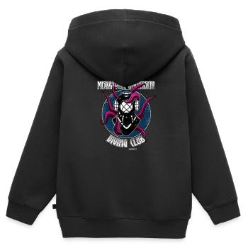 Miskatonic University Arkham Massachussetts - Sweat Premium à capuche zippé enfant bio - noir - Dos - AI Model Kid Male (0cm)