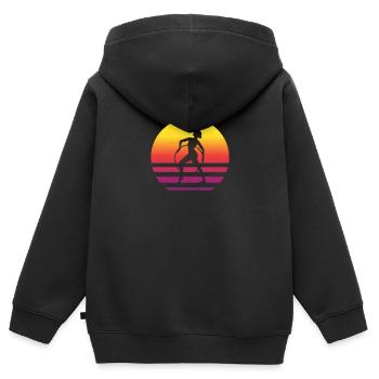 RSG Gymnast Rhythmic Gymnastics - Kids Premium Organic Zip-up Hoodie - black - Back - AI Model Kid Male (0cm)