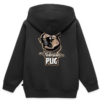 Articles de carlin Cadeaux de carlin Carlin - Sweat Premium à capuche zippé enfant bio - noir - Dos - AI Model Kid Male (0cm)