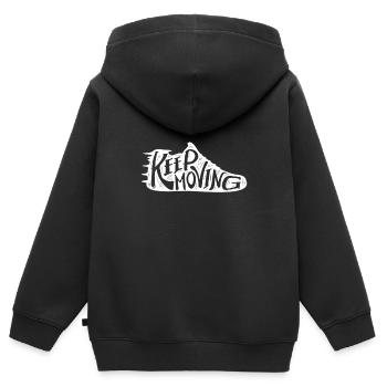 Sport Coureurs de course - Sweat Premium à capuche zippé enfant bio - noir - Dos - AI Model Kid Male (0cm)