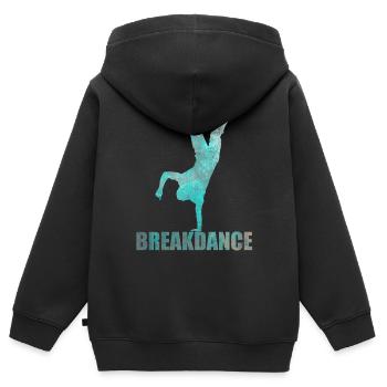 Streetdance Hip Hop Tanz Breakdance Geschenk - Kinder Premium Organic Zip Hoodie - Schwarz - Hinten - AI Model Kid Male (0cm)