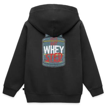 La musculation - Sweat Premium à capuche zippé enfant bio - noir - Dos - AI Model Kid Male (0cm)