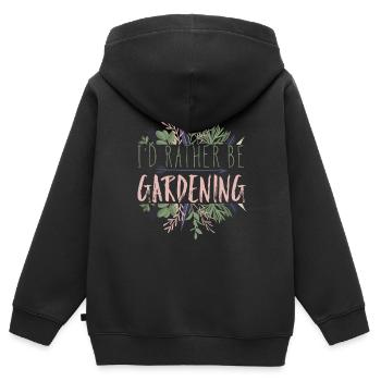Gärtner - Kinder Premium Organic Zip Hoodie - Schwarz - Hinten - AI Model Kid Male (0cm)