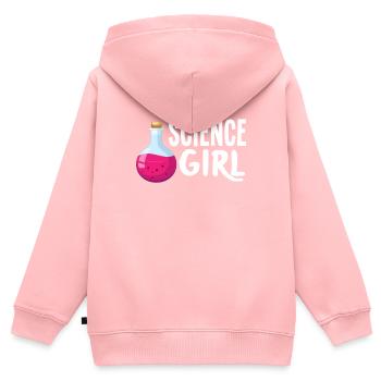 Science chimiste drôle de chimie - Sweat Premium à capuche zippé enfant bio - rose - Dos - AI Model Kid Female (0cm)