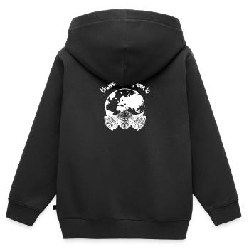 Behoud hun is geen geschenk van plan B. - Kinder Premium zip hoodie biologisch - zwart - Achter - AI Model Kid Male (0cm)