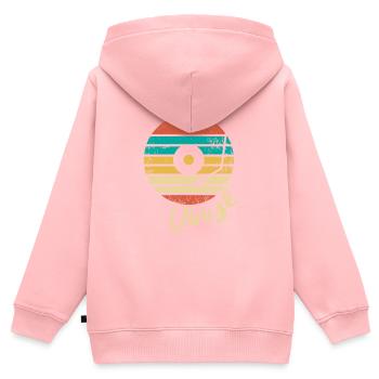 Vinyl record - Kids Premium Organic Zip-up Hoodie - rose - Back - AI Model Kid Female (0cm)
