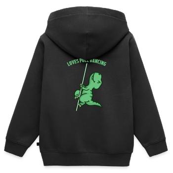 Pole Dance Dancing - Kinder Premium Organic Zip Hoodie - Schwarz - Hinten - AI Model Kid Male (0cm)