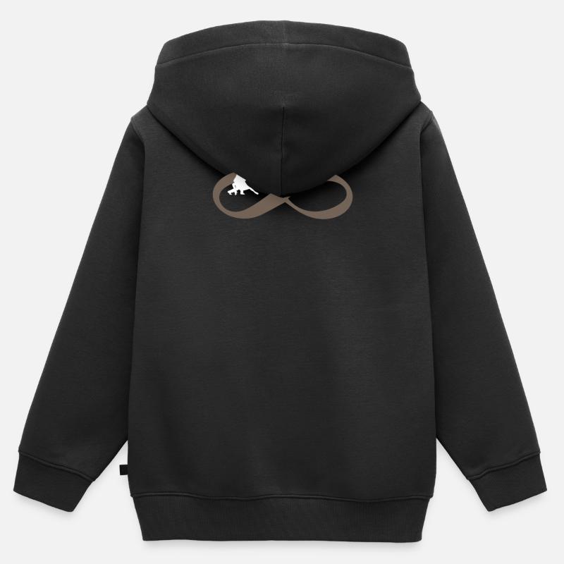 SALSA FOR EVER Bachata Infinity - Kinder Premium Organic Zip Hoodie - Schwarz