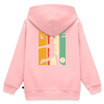 9. Geburtstag Fußballtrikot - 9 Jahre altes Fußballspiel - Kinder Premium Organic Zip Hoodie - Rosa - Hinten - AI Model Kid Female (0cm)