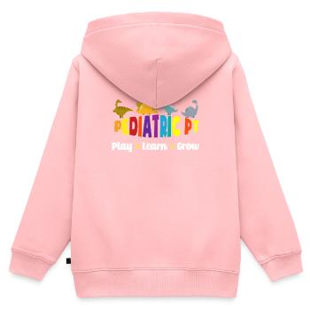 Kinderkrankenschwester Kinderkrankenpflegerin - Kinder Premium Organic Zip Hoodie - Rosa - Hinten - AI Model Kid Female (0cm)